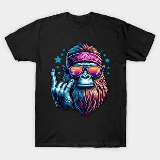 Bigfoot Sasquatch Loves Rock And Roll T-Shirt